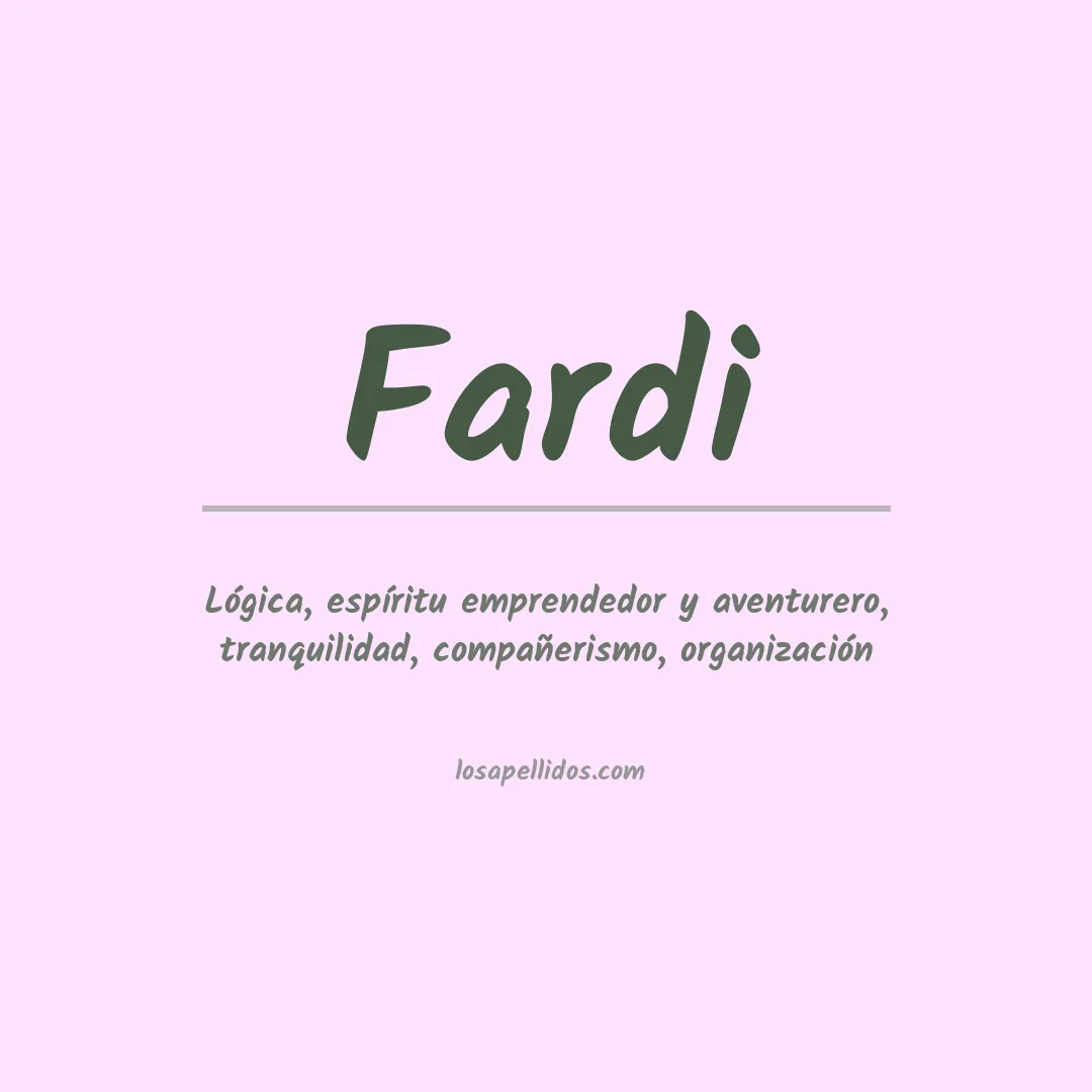 Apellido Fardi