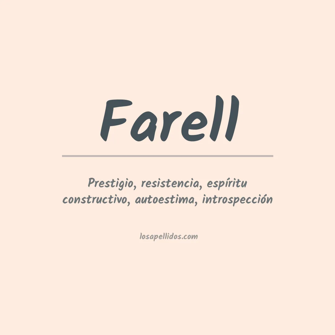 Apellido Farell