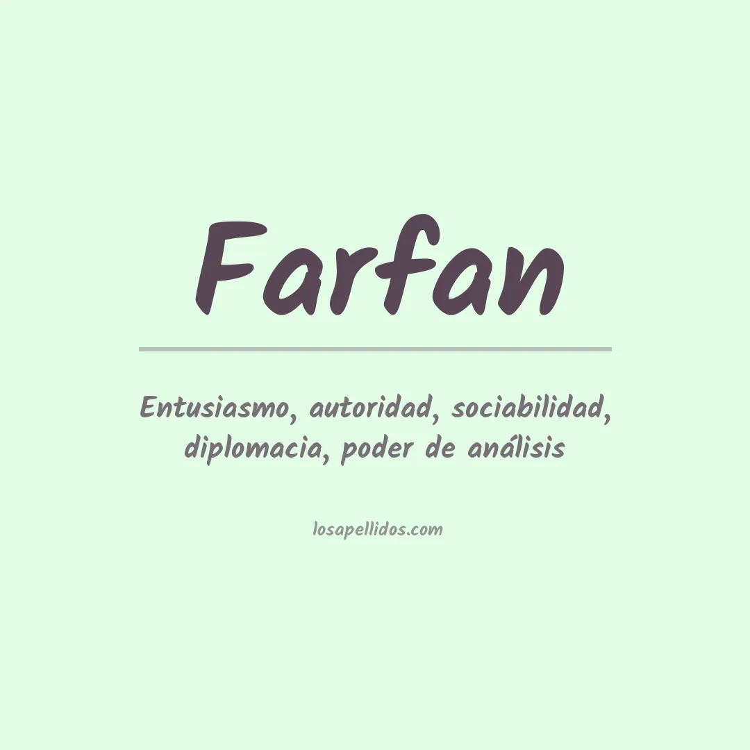 Apellido Farfán