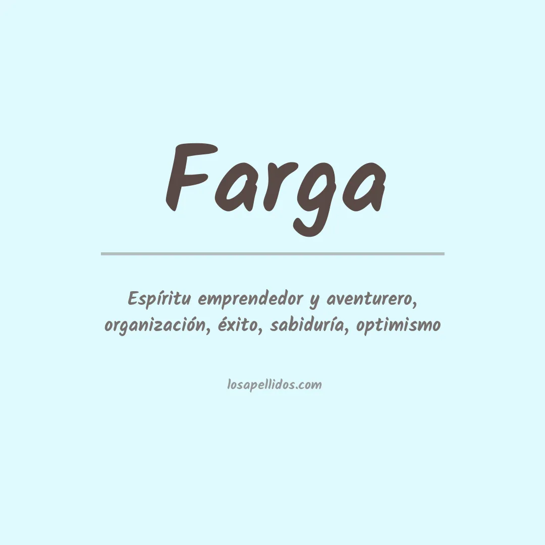 Apellido Farga