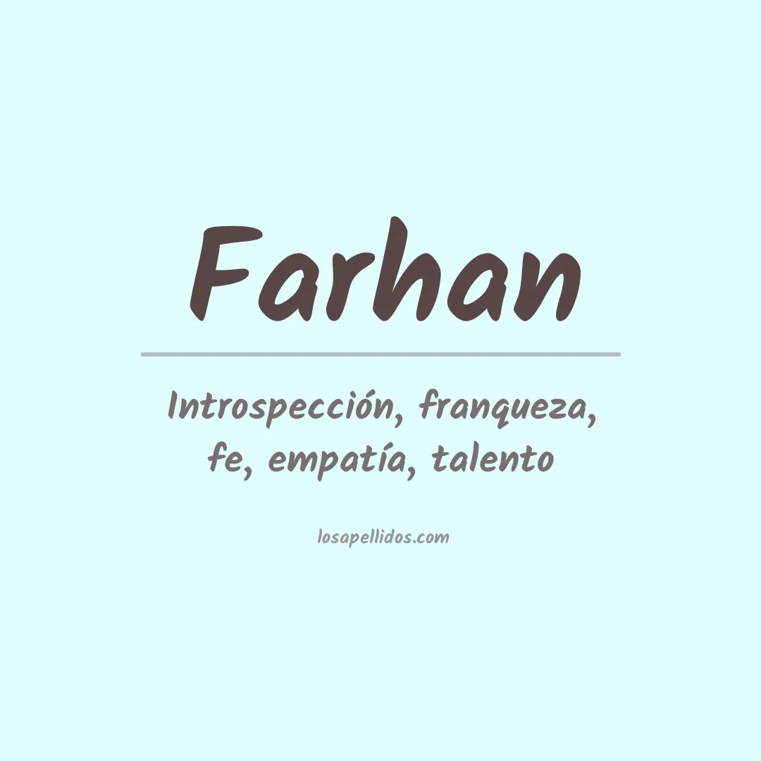 Apellido Farhan