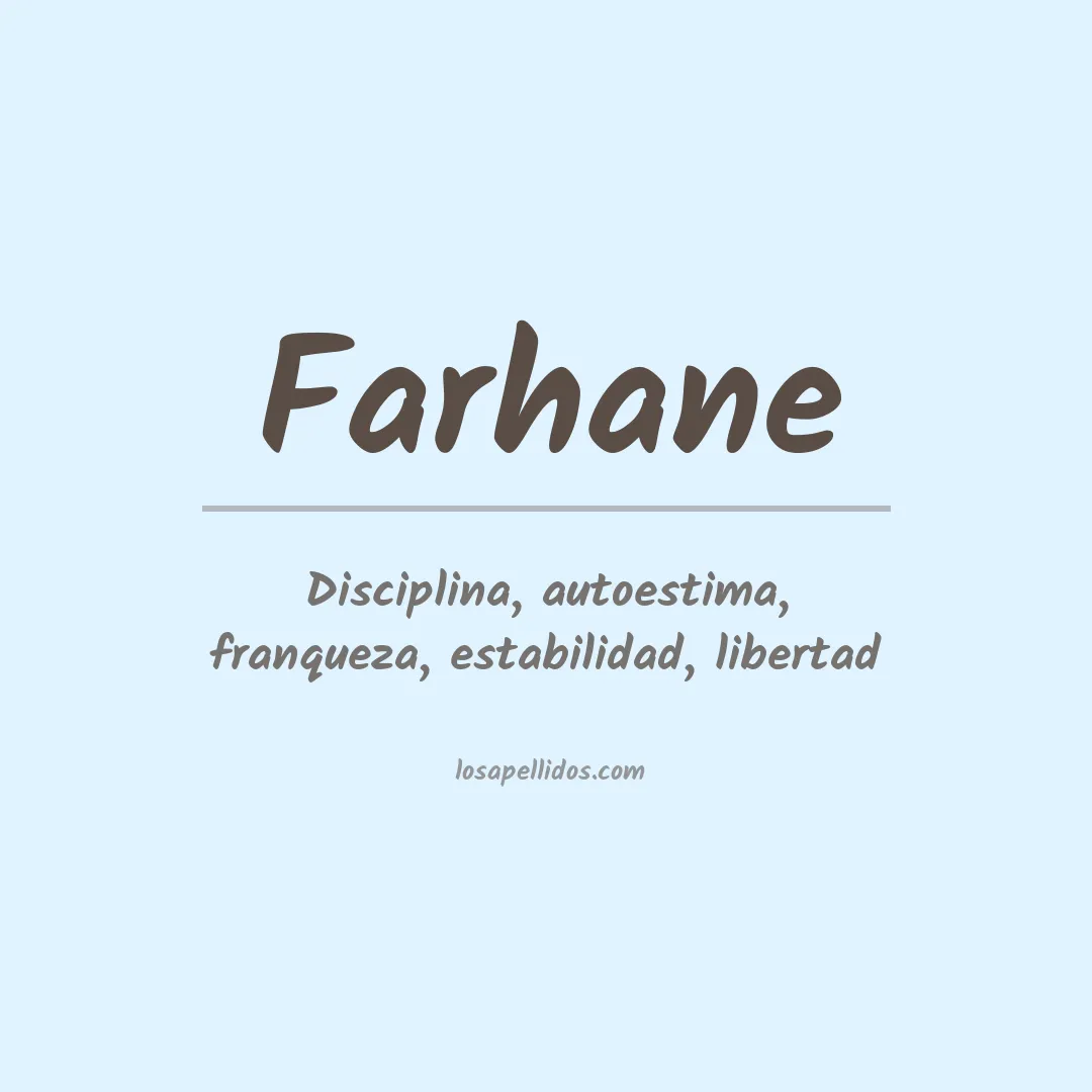 Apellido Farhane