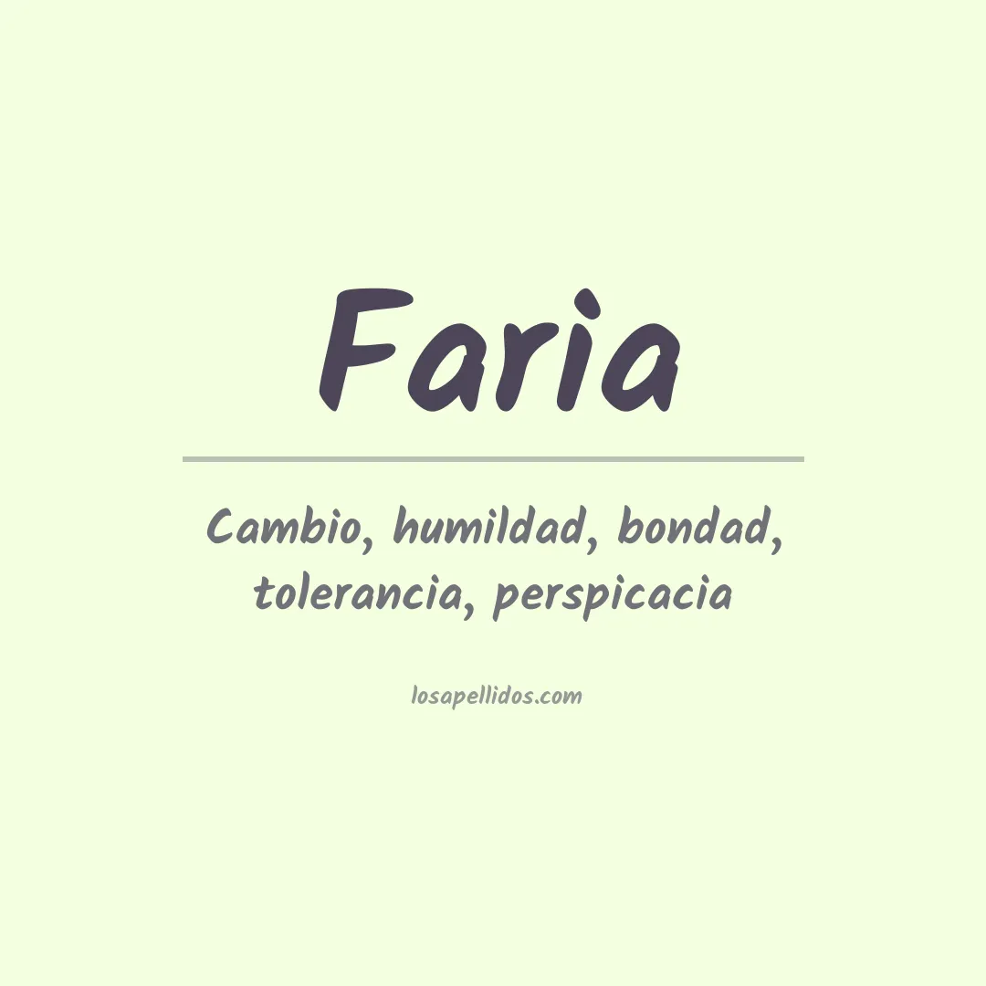 Apellido Faria