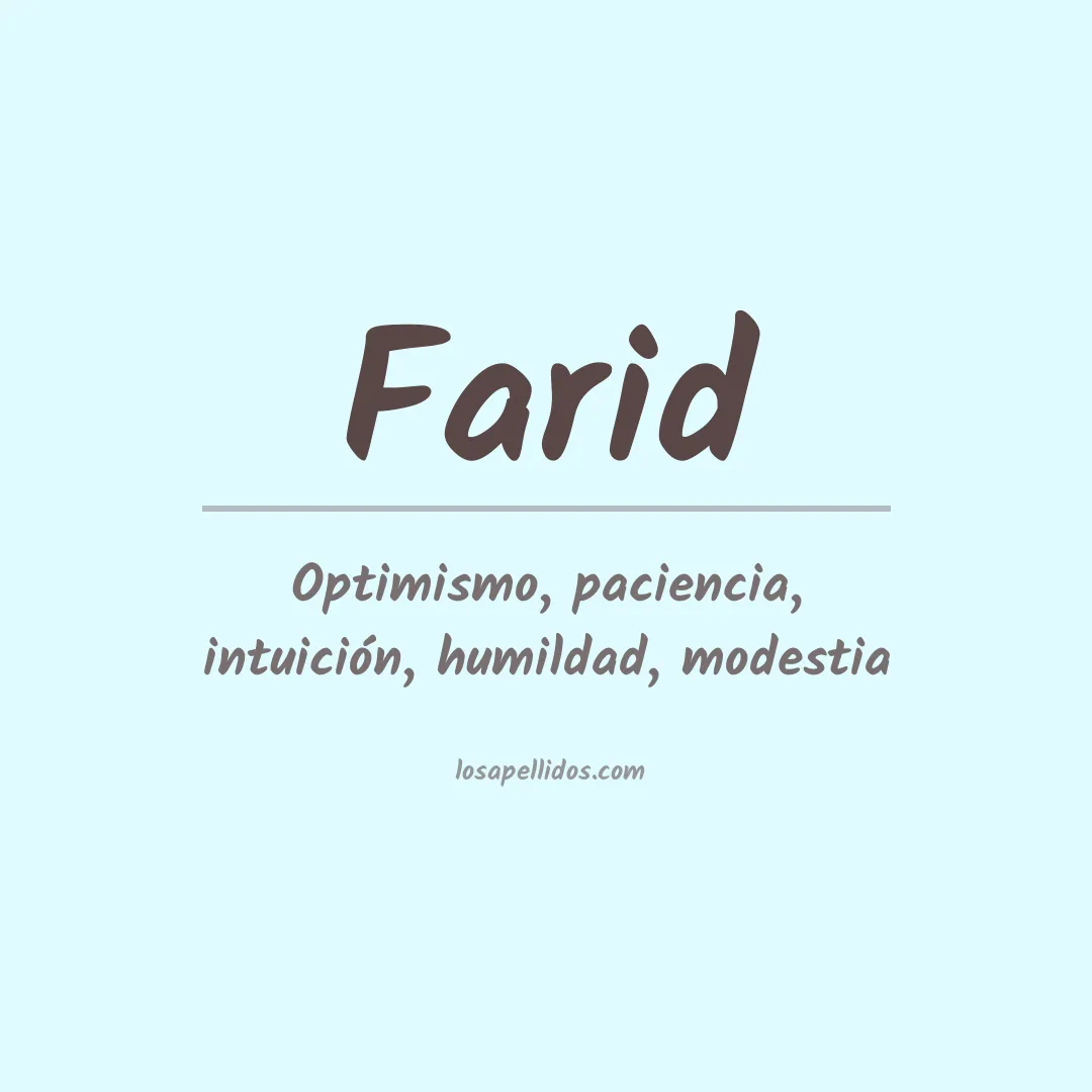 Apellido Farid