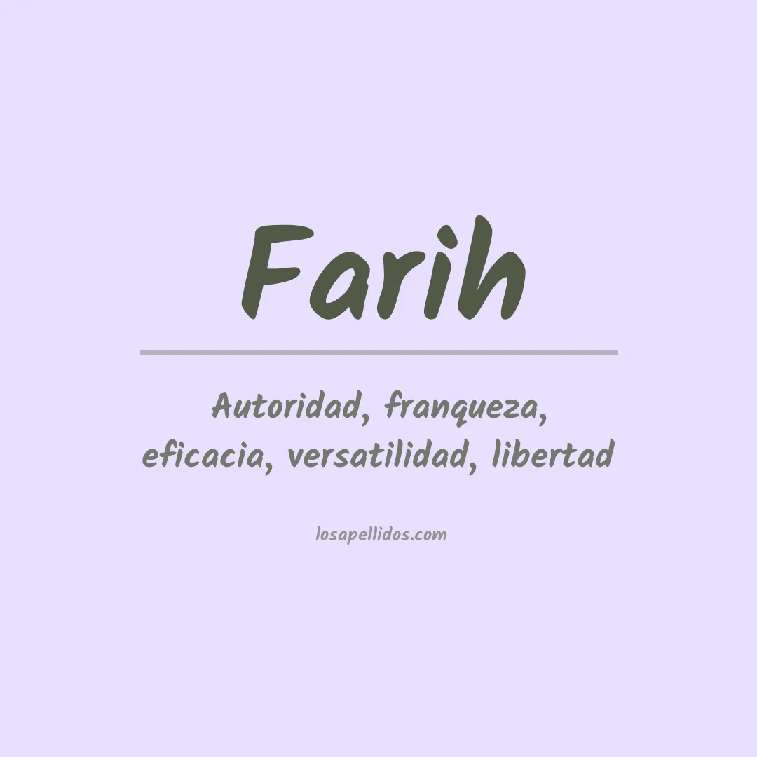 Apellido Farih