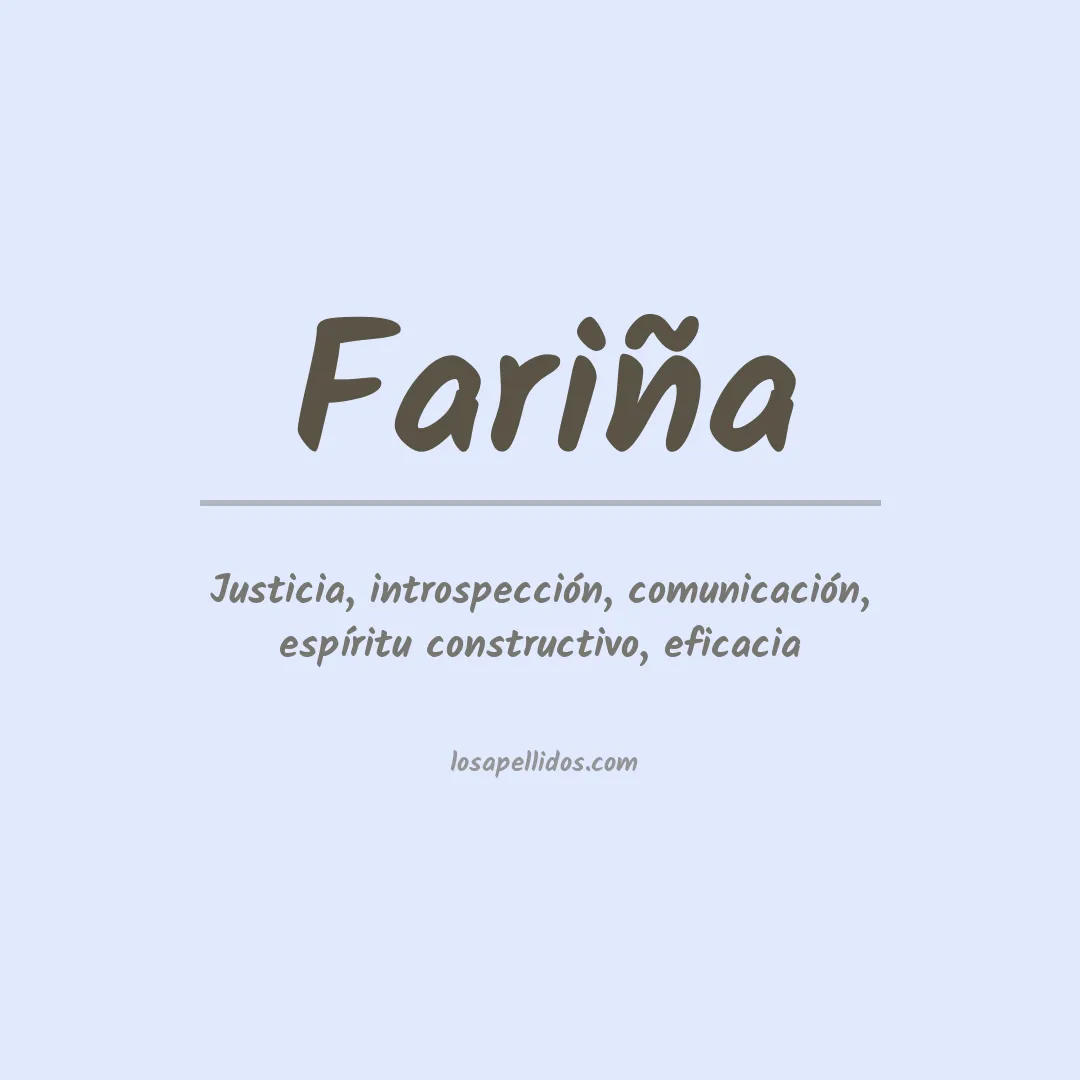 Apellido Fariña