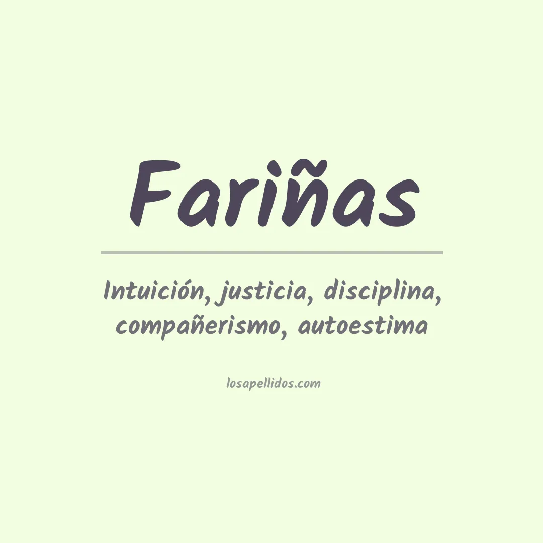 Apellido Fariñas