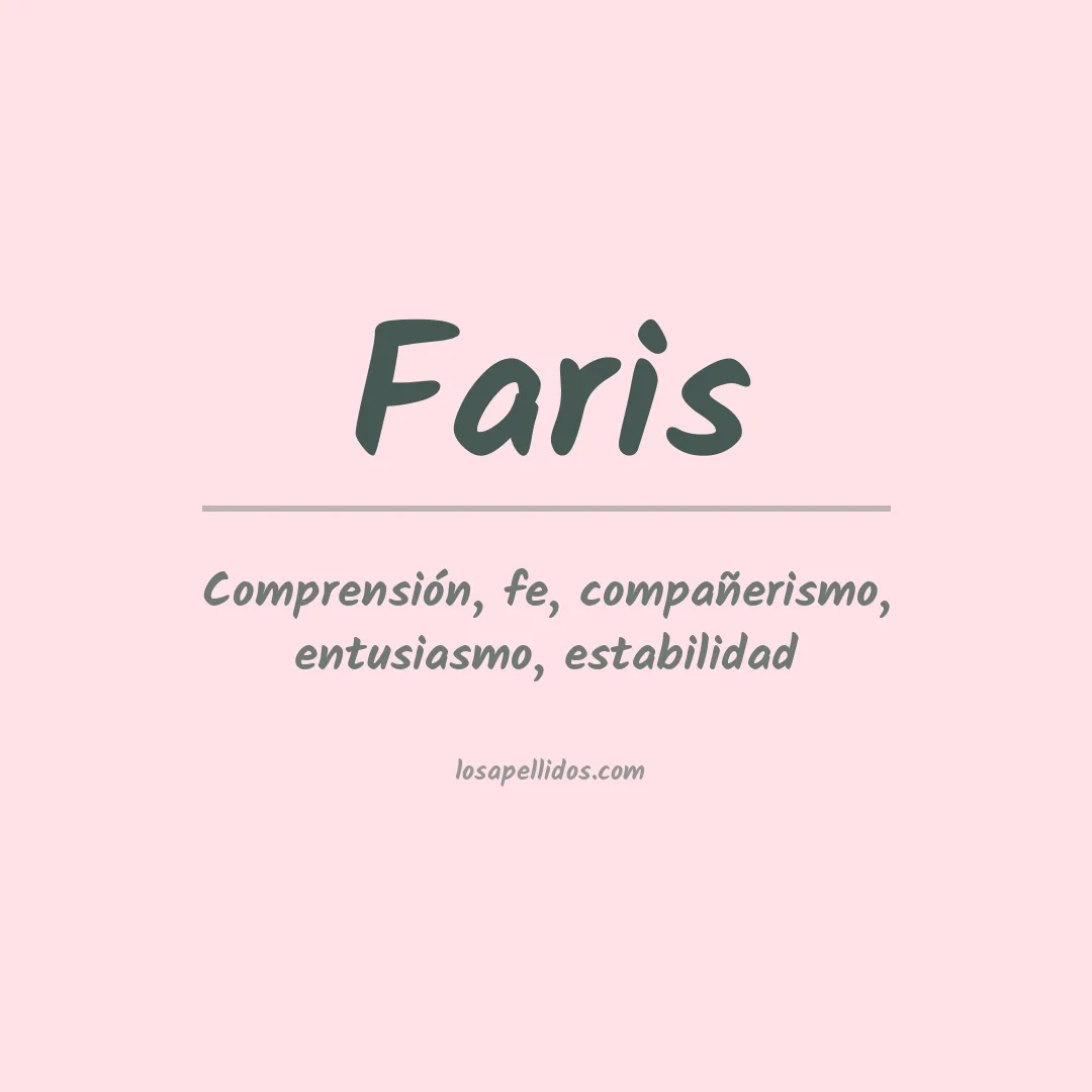 Apellido Faris