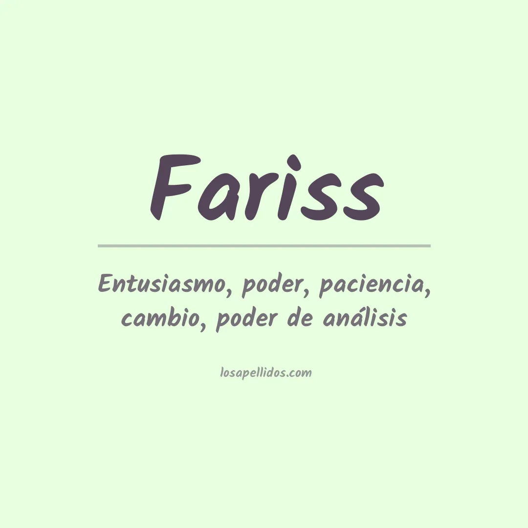 Apellido Fariss