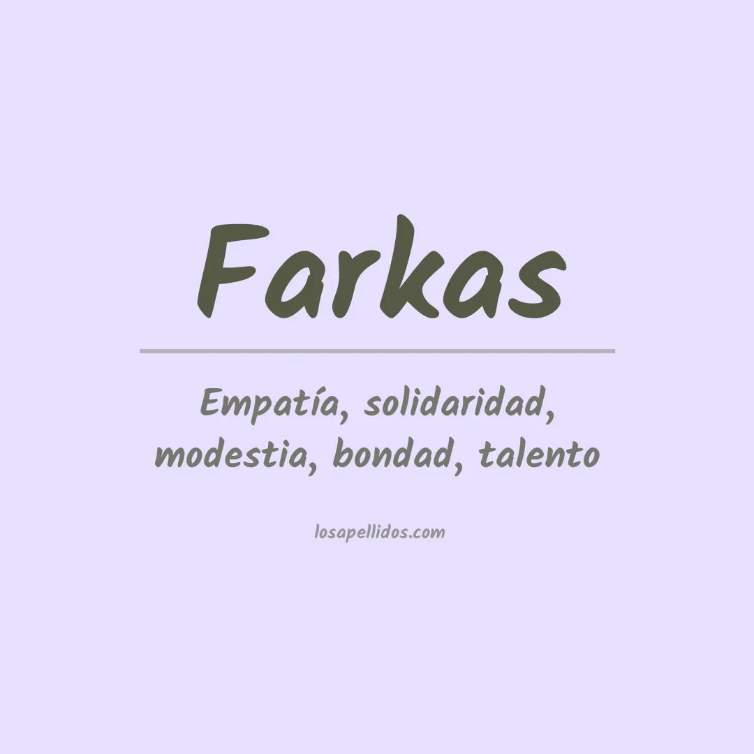 Apellido Farkas