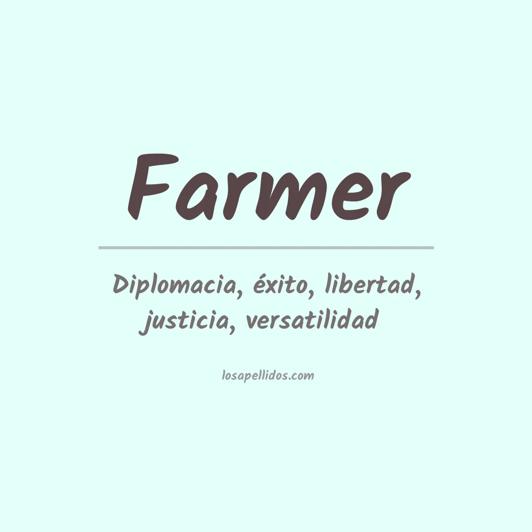 Apellido Farmer