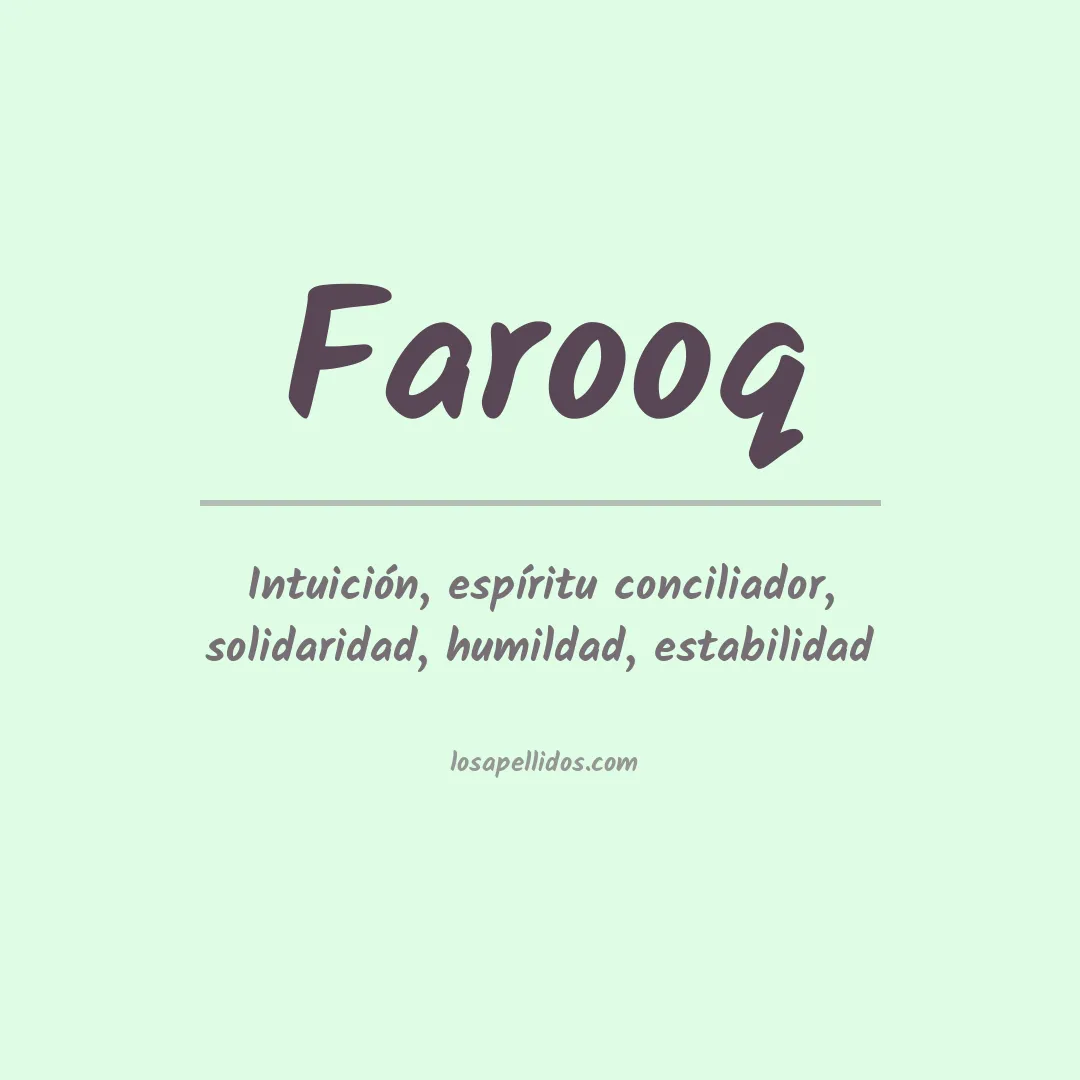 Apellido Farooq