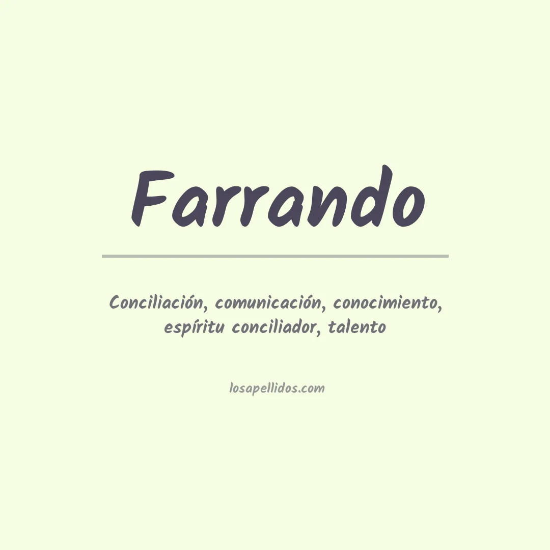 Apellido Farrando
