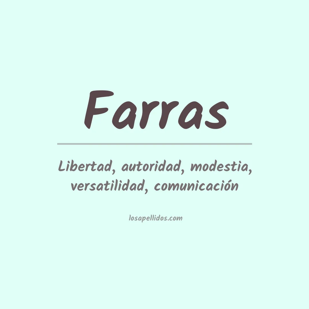 Apellido Farras