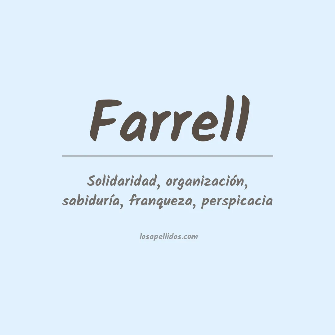 Apellido Farrell
