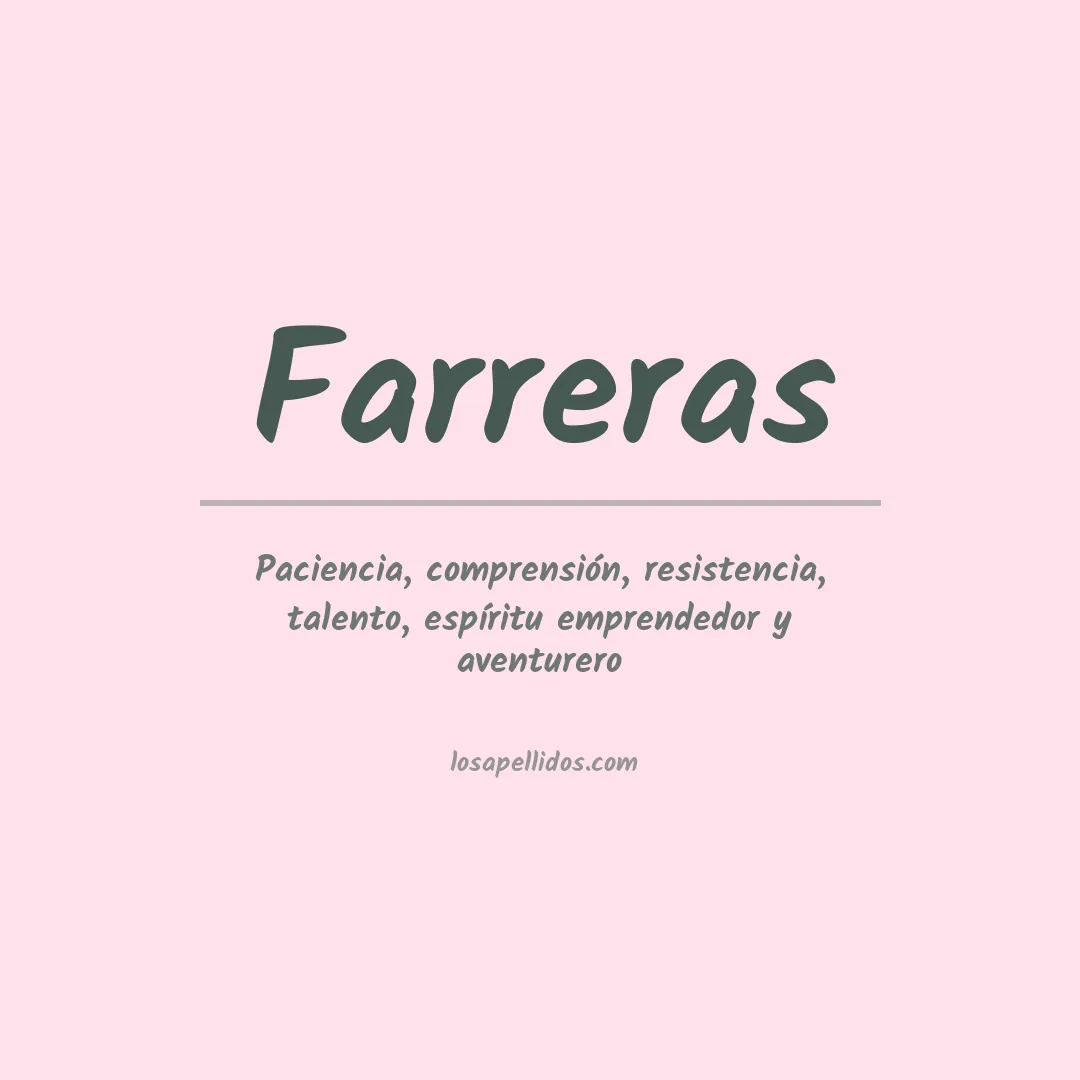 Apellido Farreras