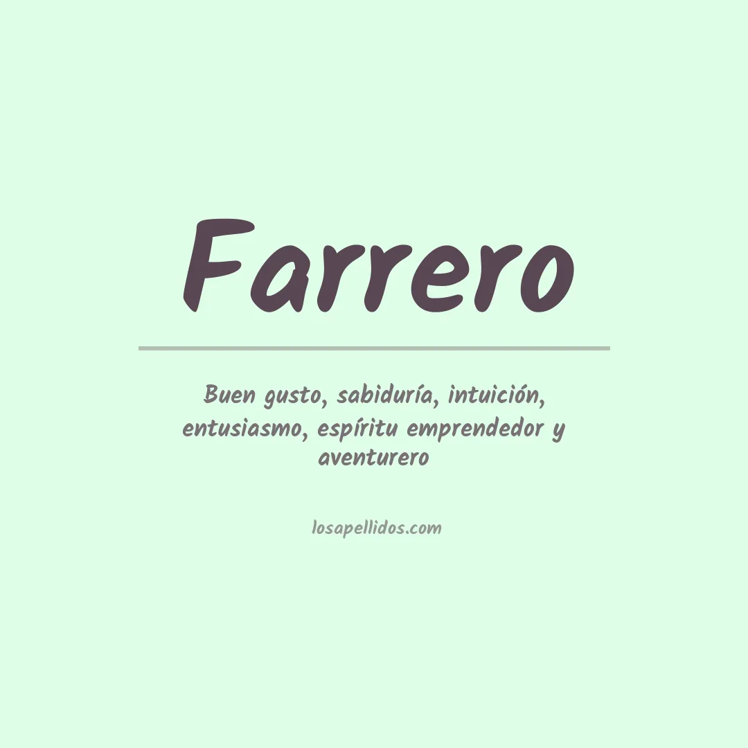 Apellido Farrero