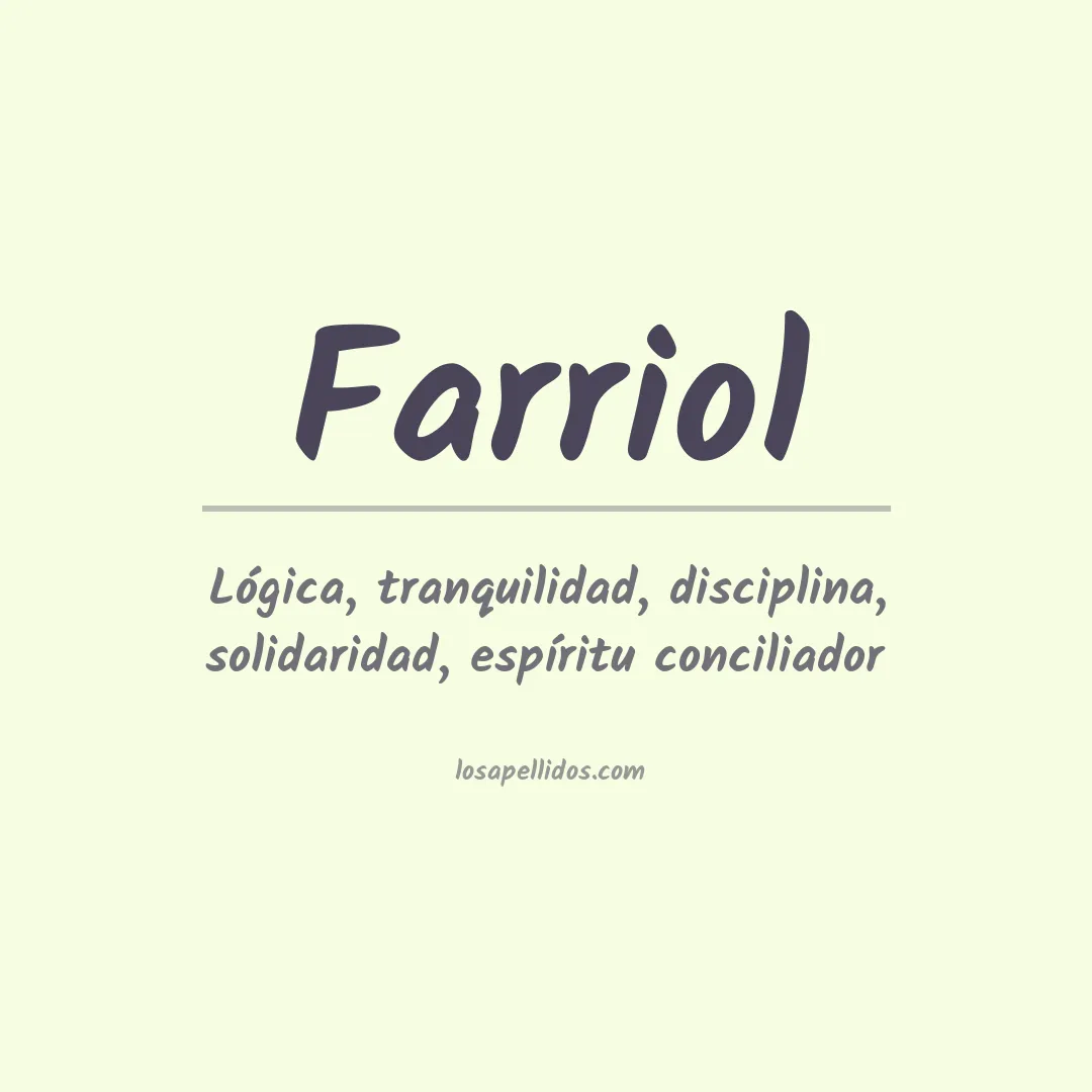 Apellido Farriol