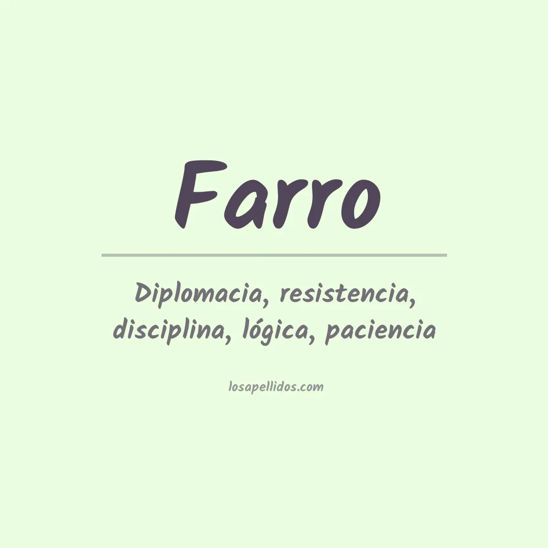 Apellido Farro