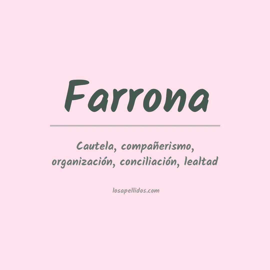 Apellido Farrona