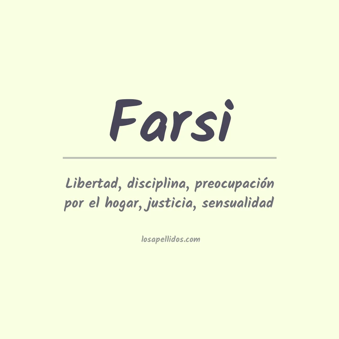 Apellido Farsi