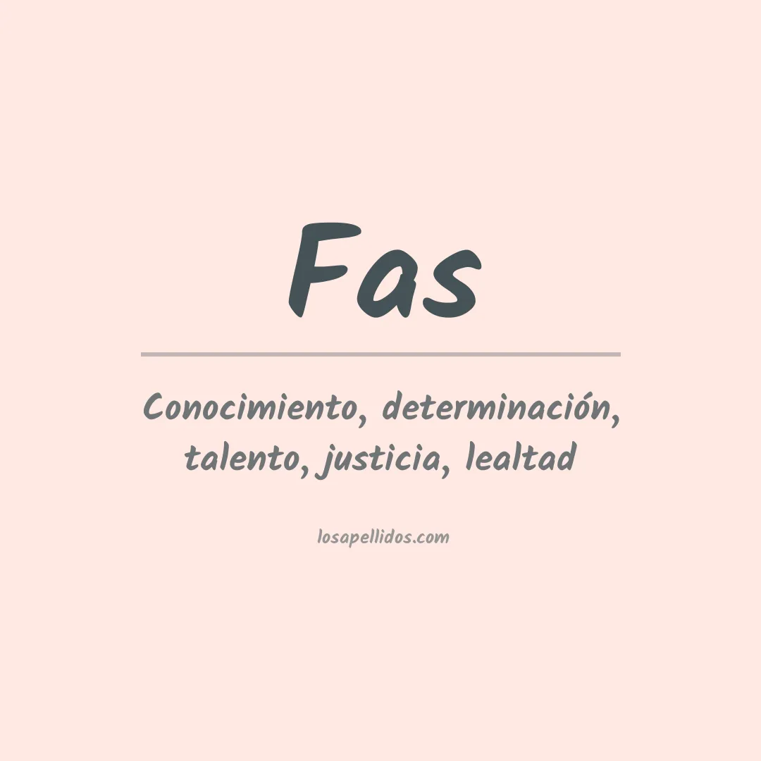 Apellido Fas