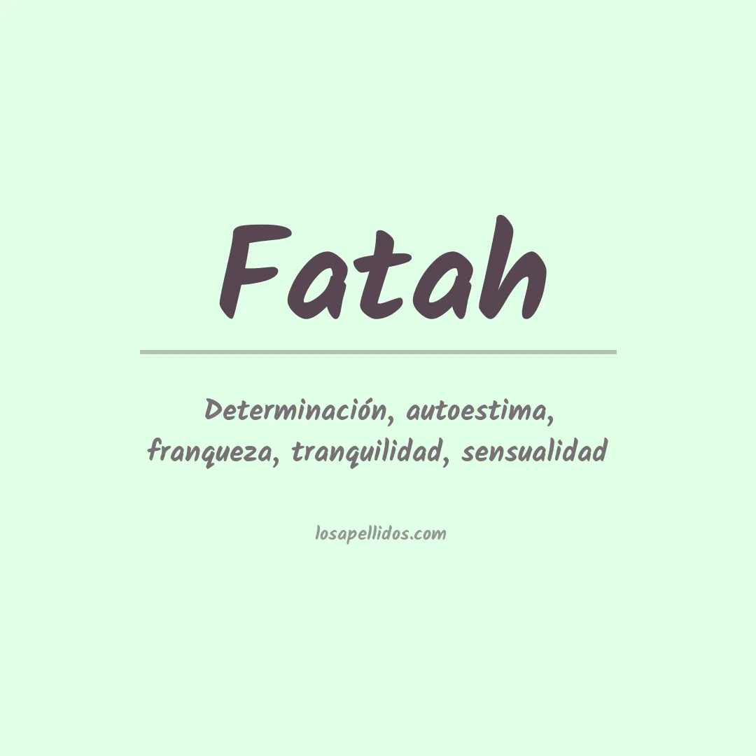 Apellido Fatah