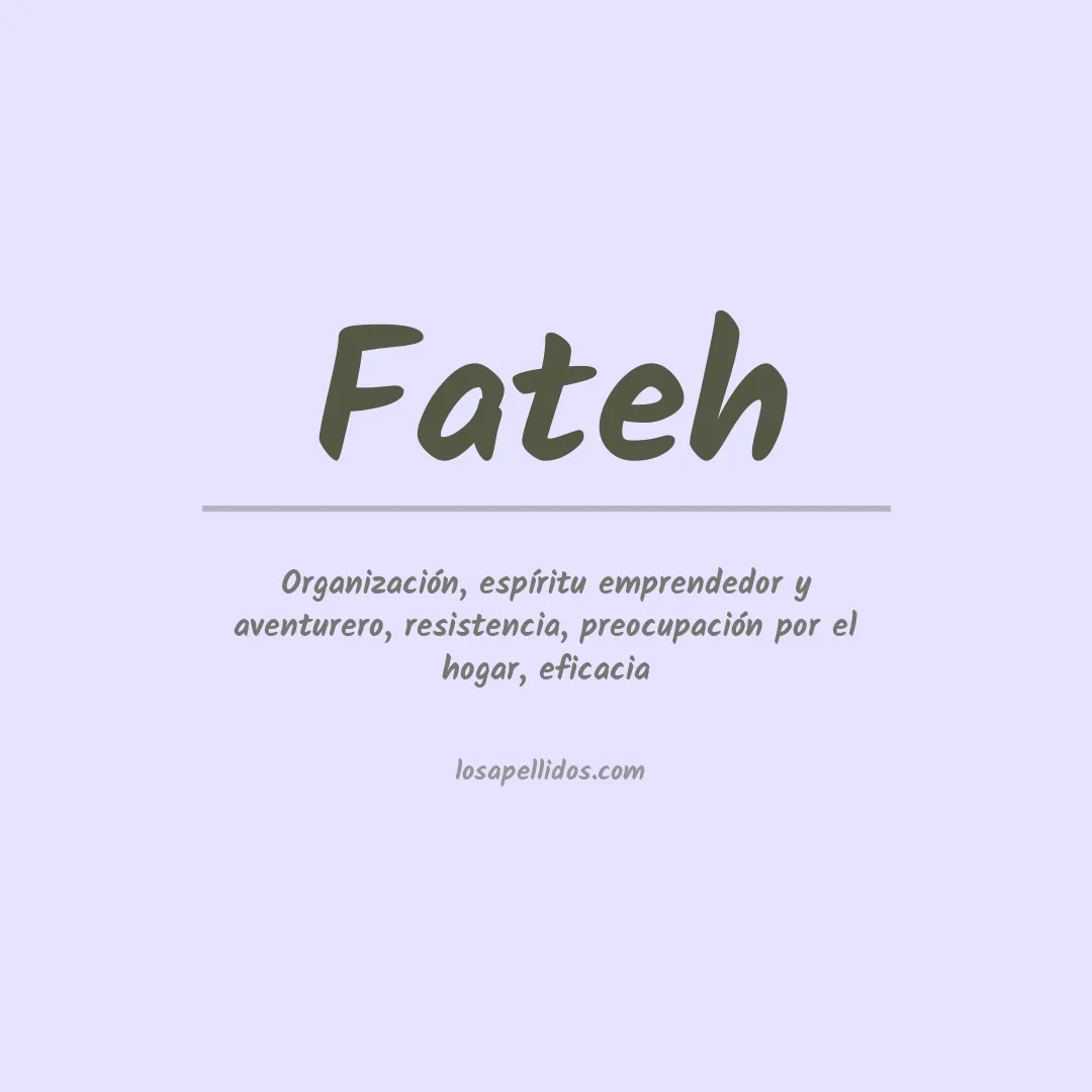 Apellido Fateh