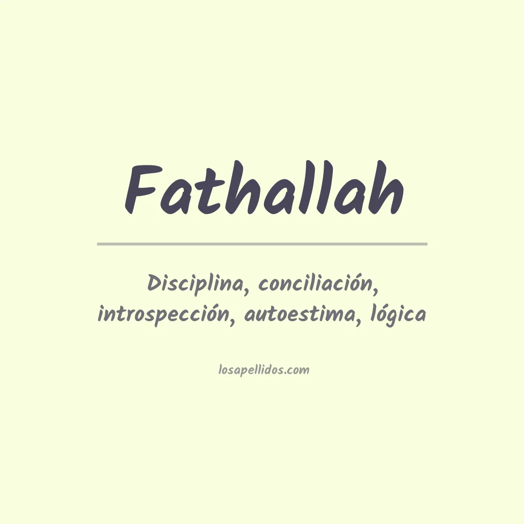 Apellido Fathallah