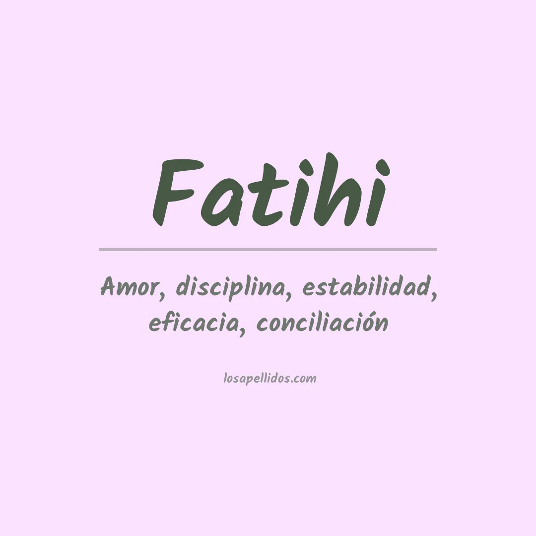 Apellido Fatihi