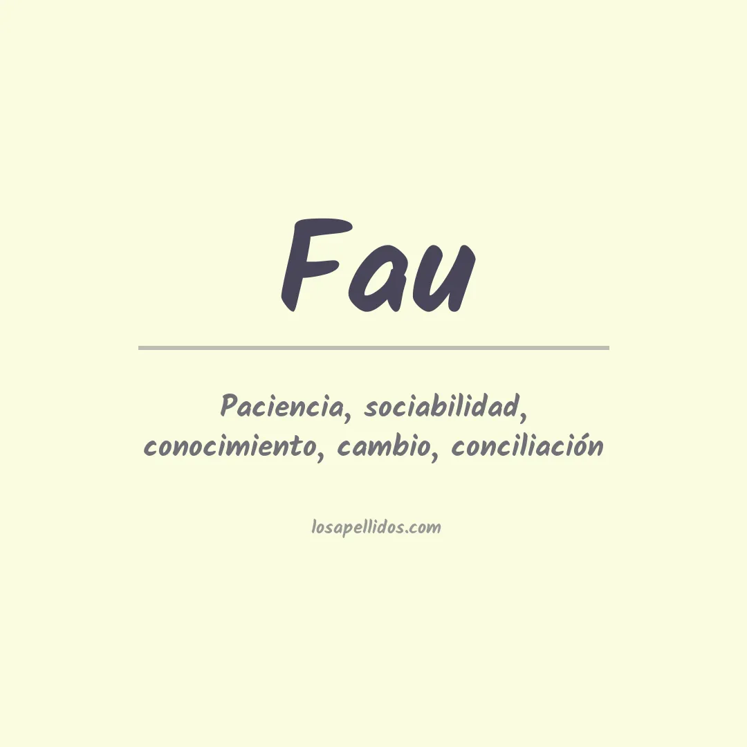 Apellido Fau