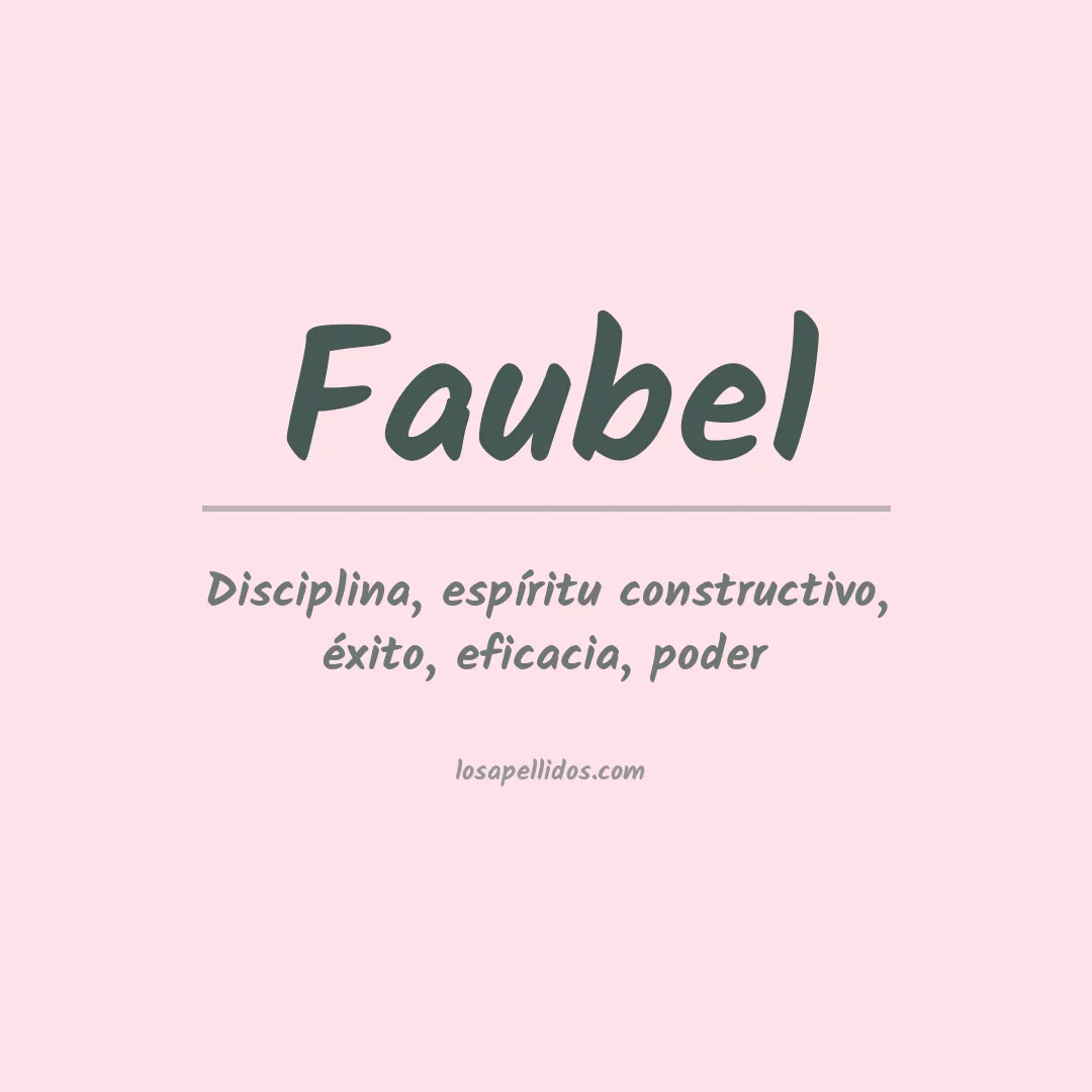 Apellido Faubel