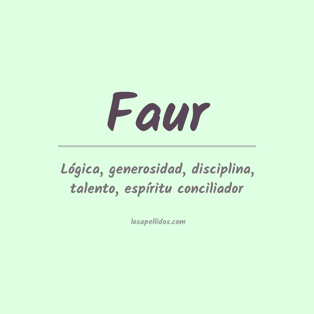 Apellido Faur