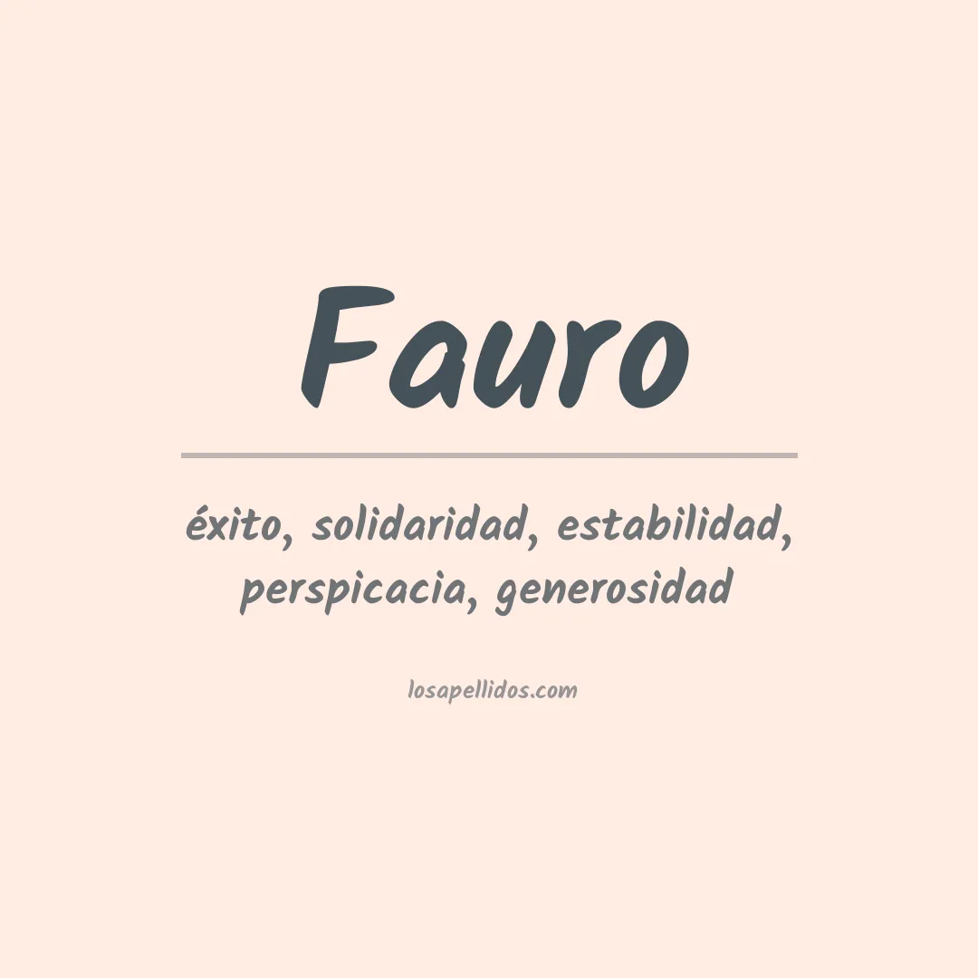Apellido Fauro