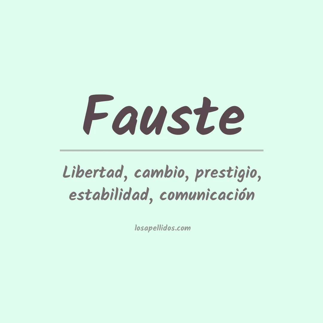 Apellido Fauste