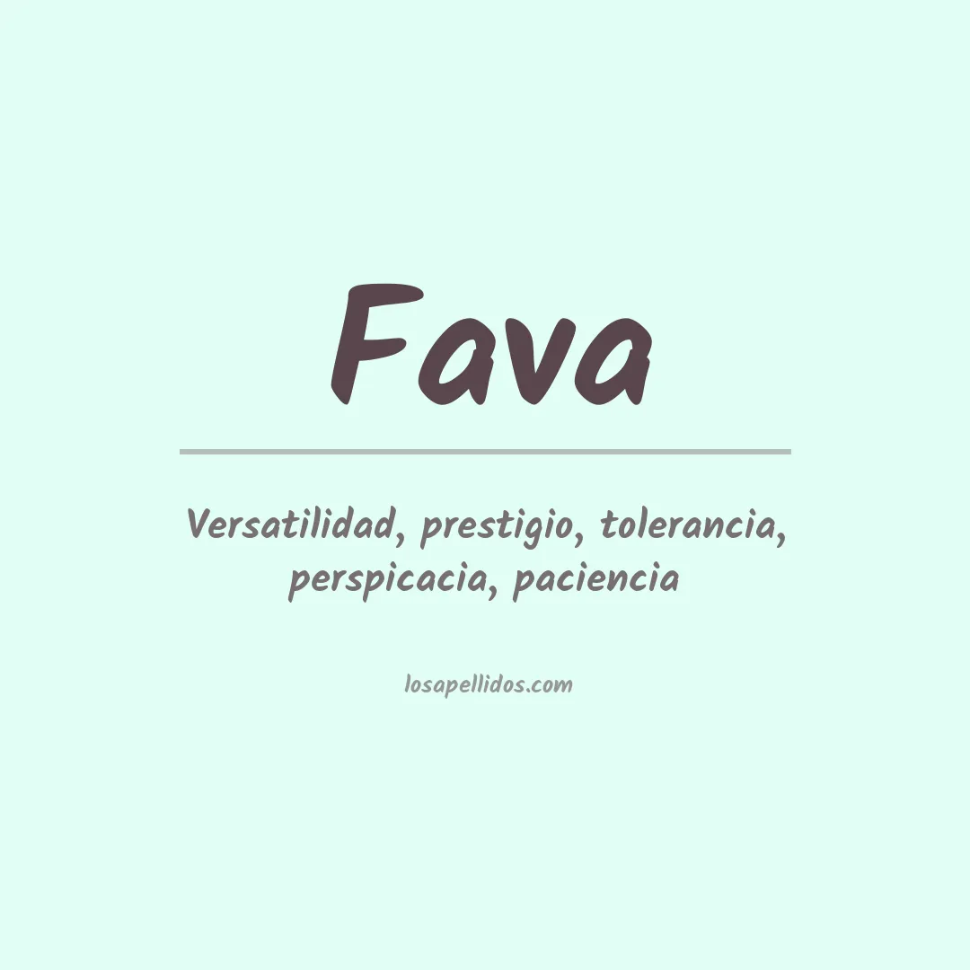 Apellido Fava