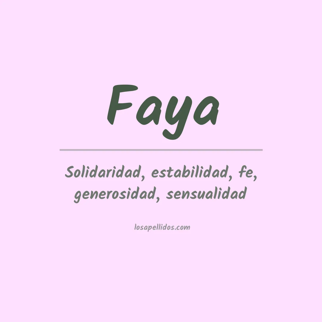 Apellido Faya