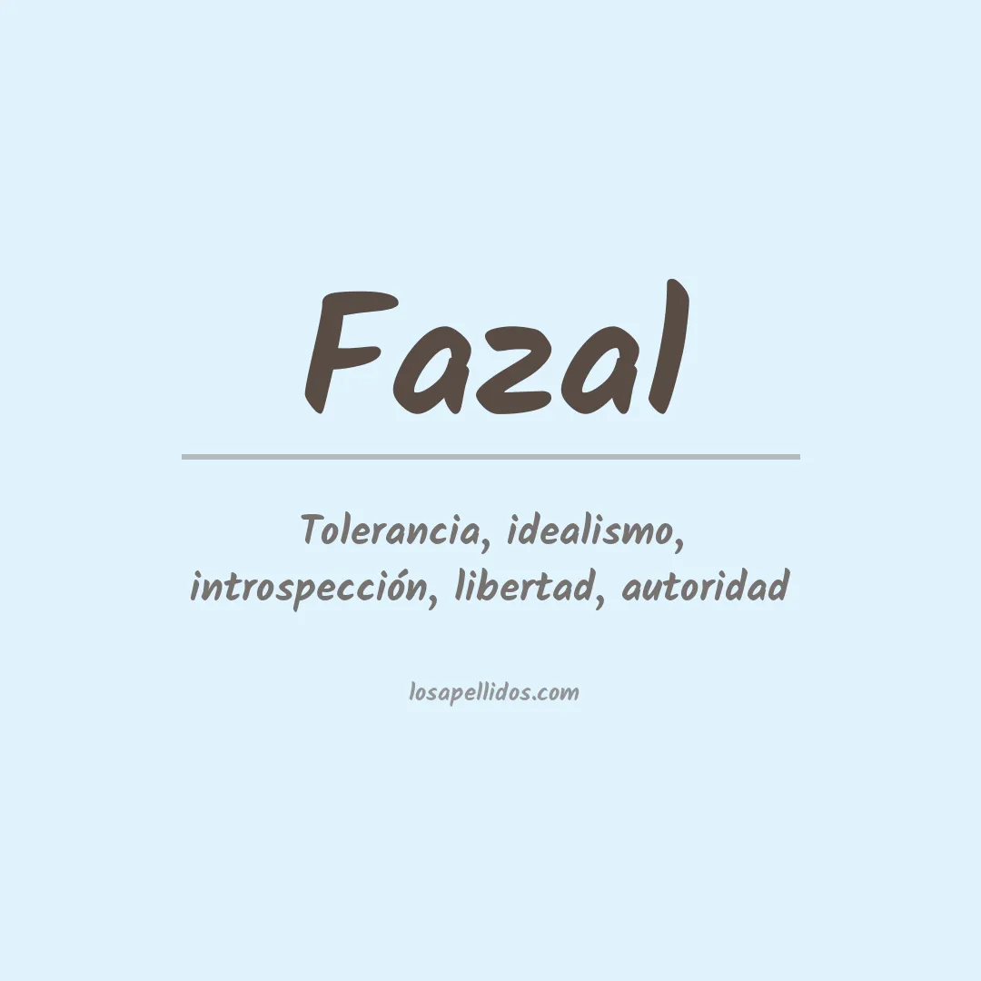 Apellido Fazal