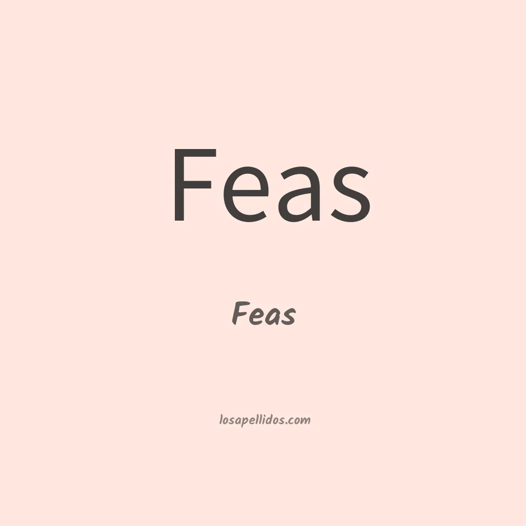 Feas en chino
