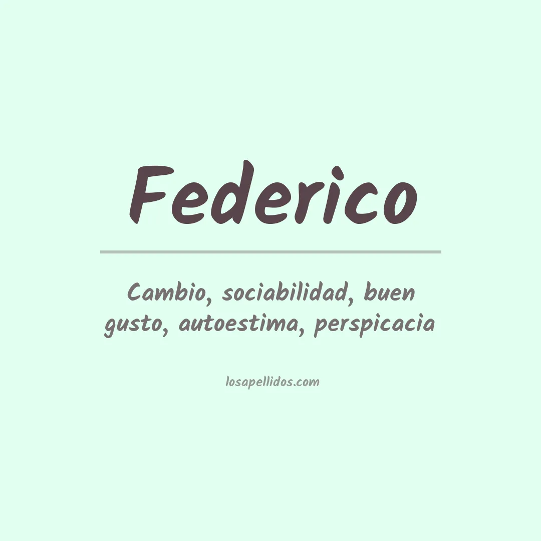 Apellido Federico