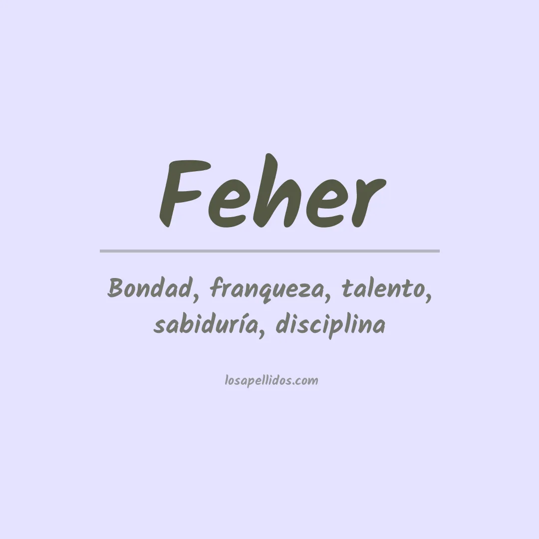 Apellido Feher