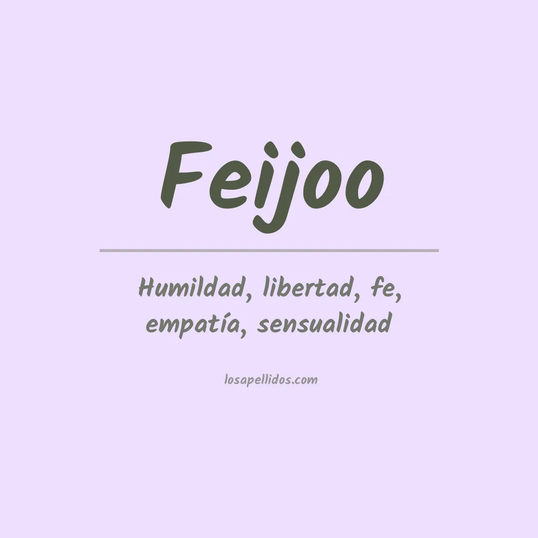 Apellido Feijóo