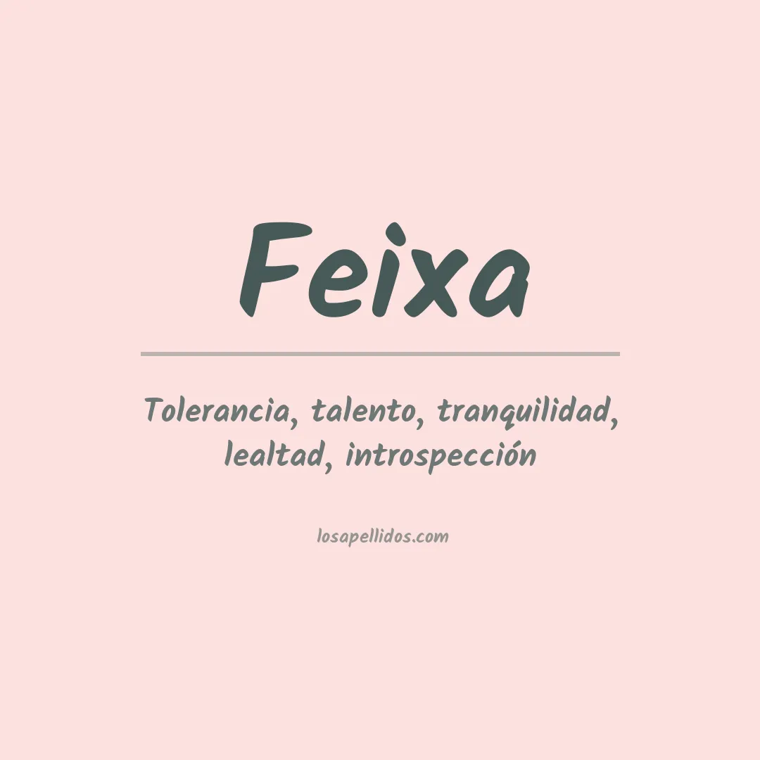 Apellido Feixa