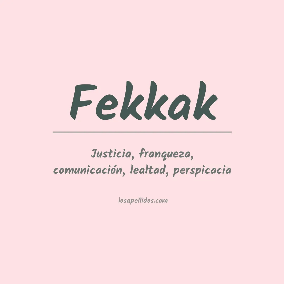 Apellido Fekkak