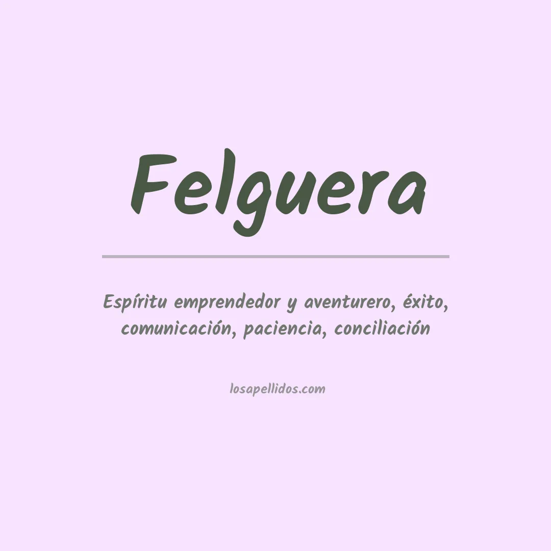 Apellido Felguera