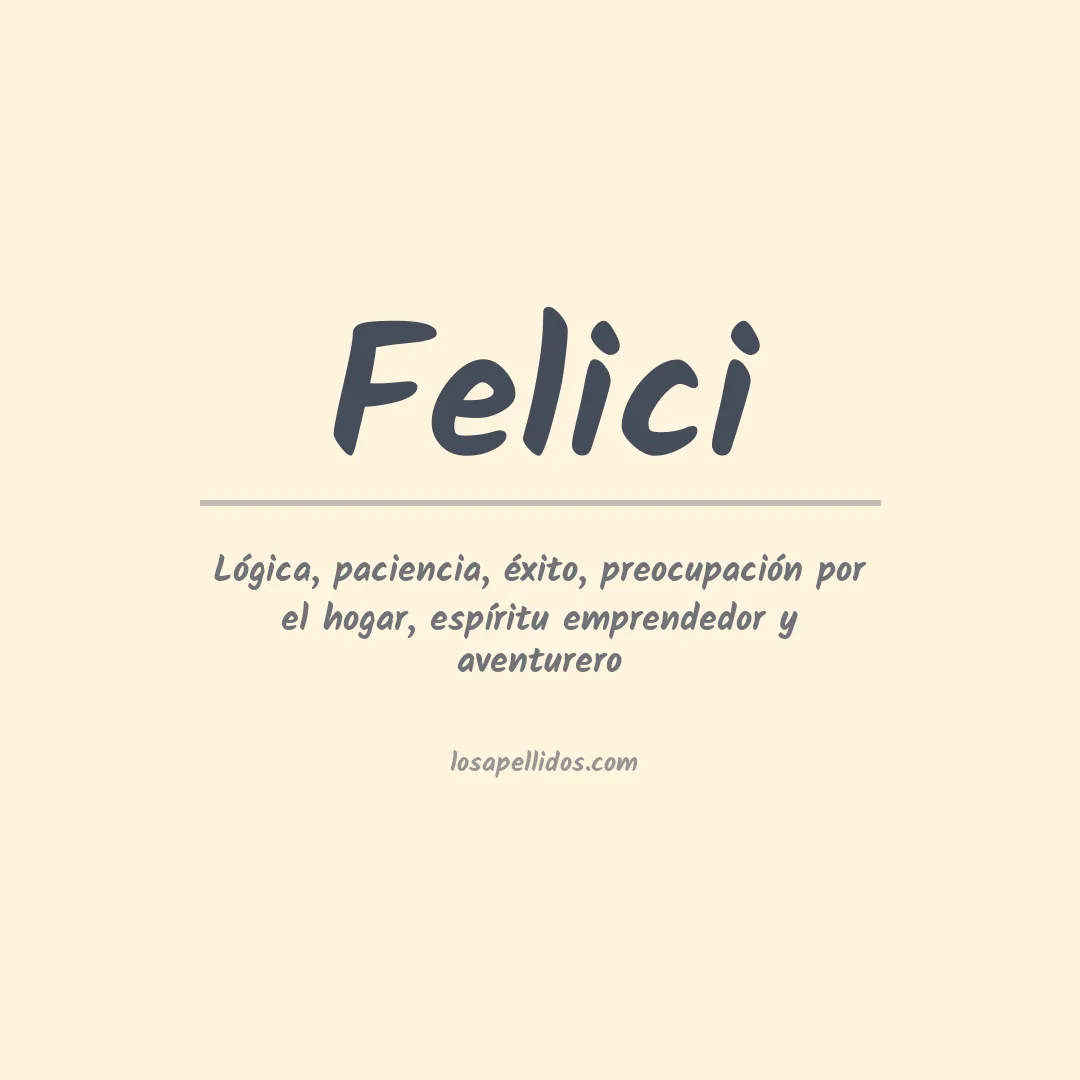 Apellido Felici