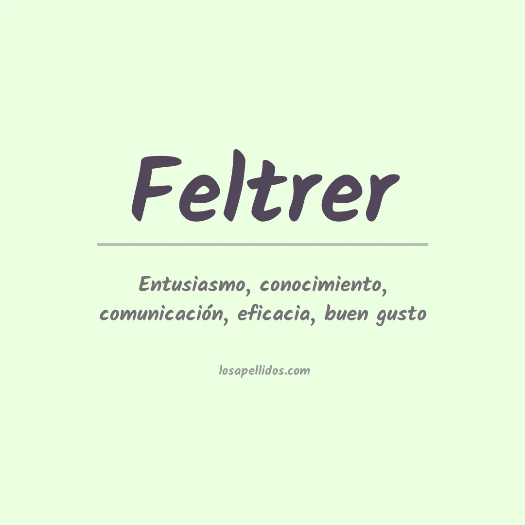 Apellido Feltrer