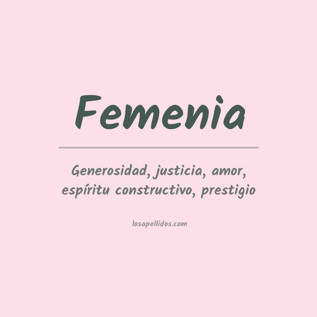 Apellido Femenia