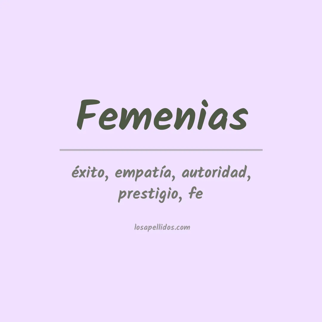 Apellido Femenias