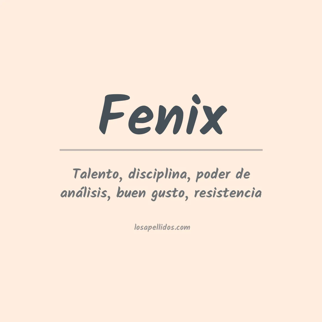 Apellido Fenix
